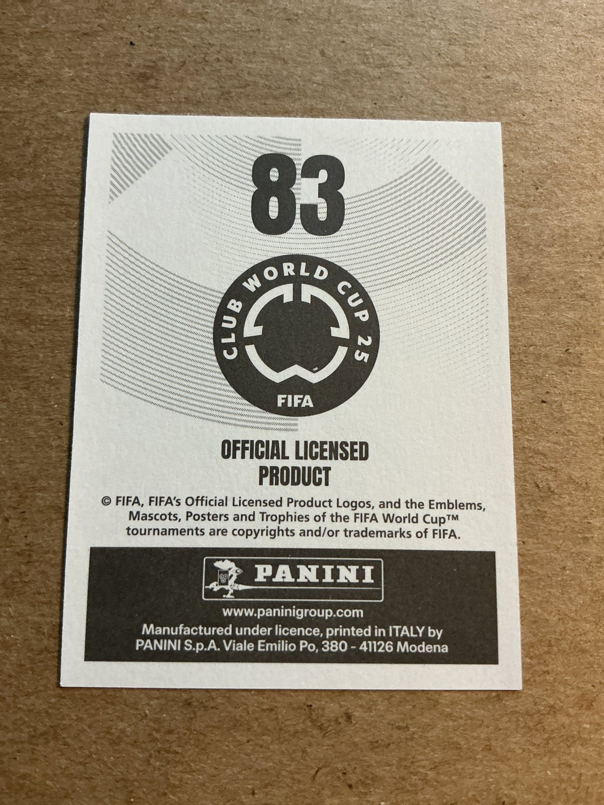 Nahuel Molina, Argentina 🇦🇷 Atletico Madrid Club World Cup 2025 Panini hand signed - Autographs-World