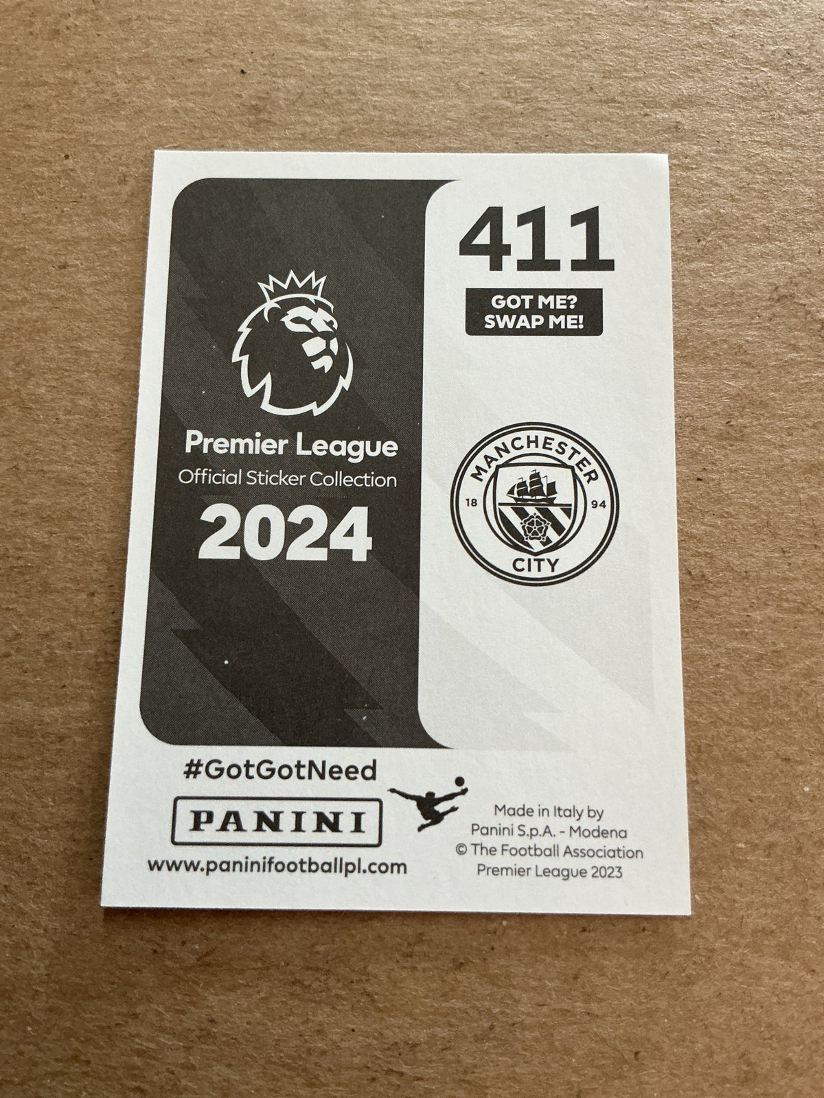 Nathan Ake, Netherlands 🇳🇱 Manchester City 2024 Panini hand signed - Autographs-World