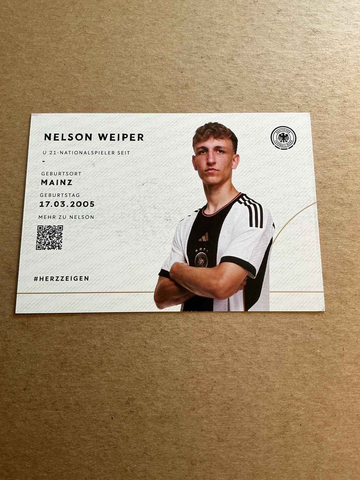 Nelson Weiper, Germany 🇩🇪 U21 2023 hand signed - Autographs-World