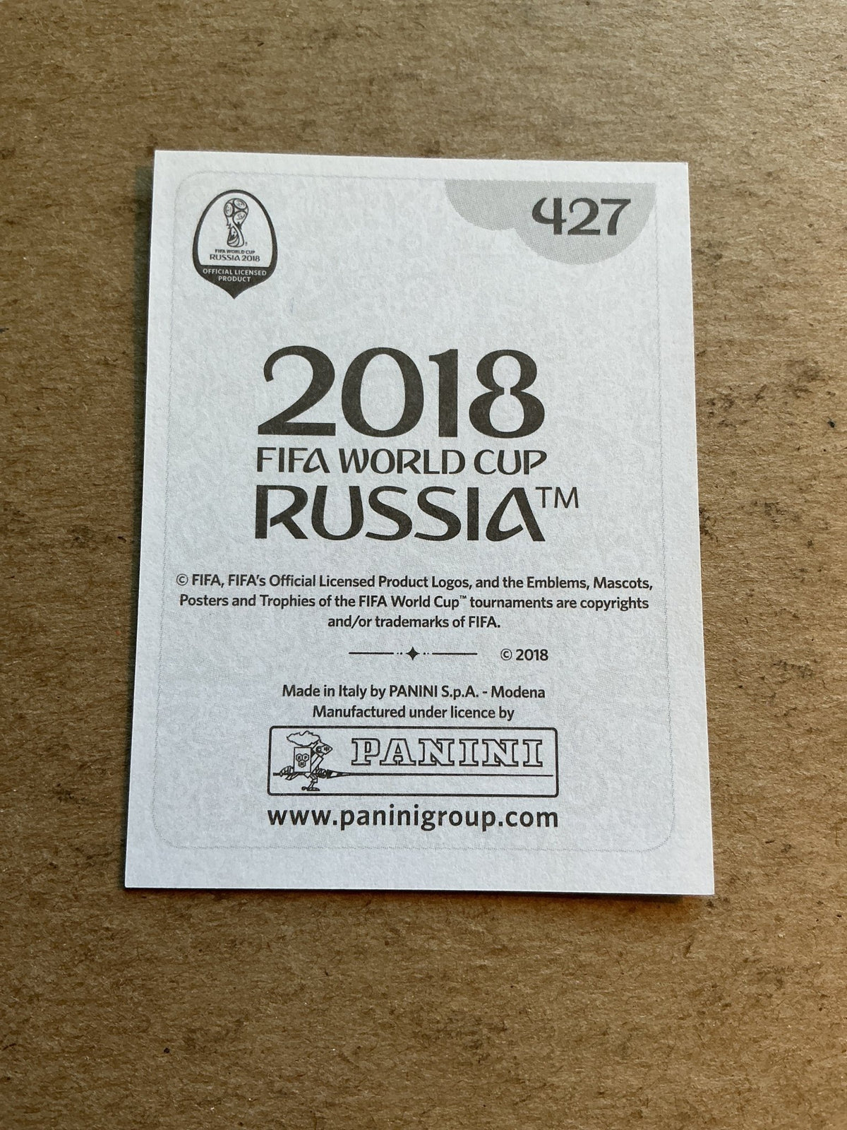 Nemanja Gudelj, Serbia 🇷🇸 FIFA World Cup 2018 Panini hand signed - Autographs-World