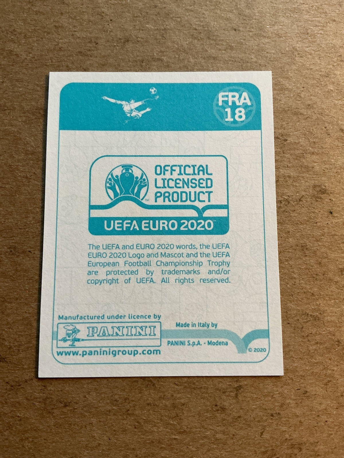 N’Golo Kanté, France 🇫🇷 UEFA Euro 2020 Panini hand signed - Autographs-World