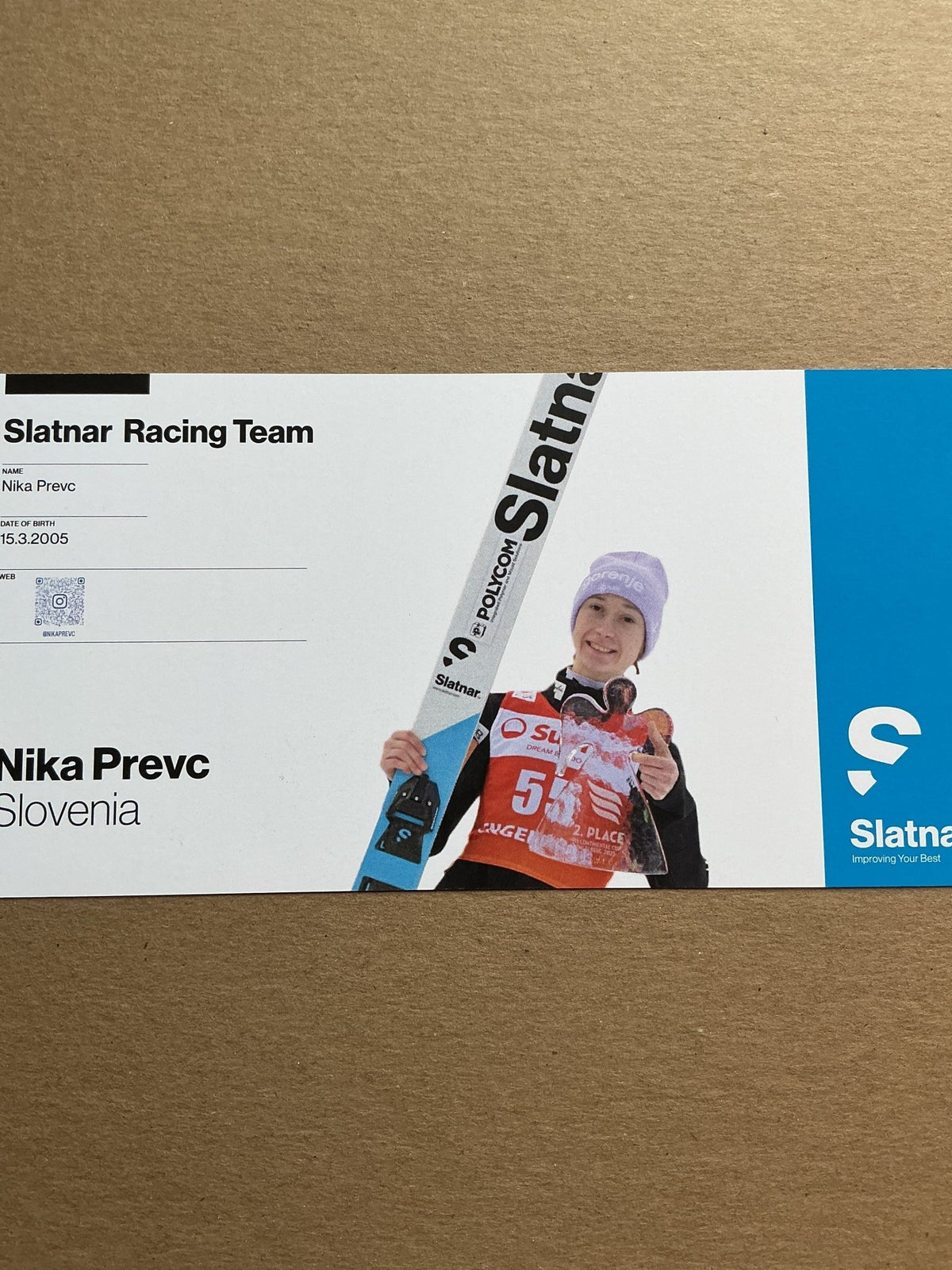 Nika Prevc, Slovenia 🇸🇮 Ski Jumping Winter 2025/26 hand signed - Autographs-World