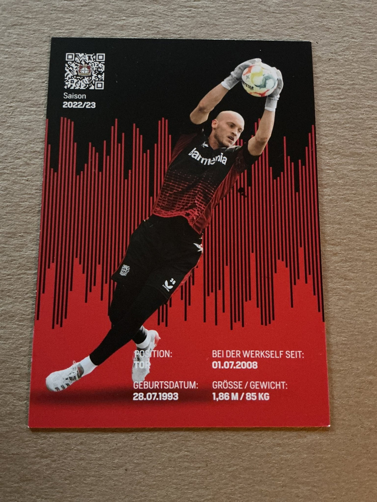 Niklas Lomb, Germany 🇩🇪 Bayer 04 Leverkusen 2022/23 hand signed - Autographs-World