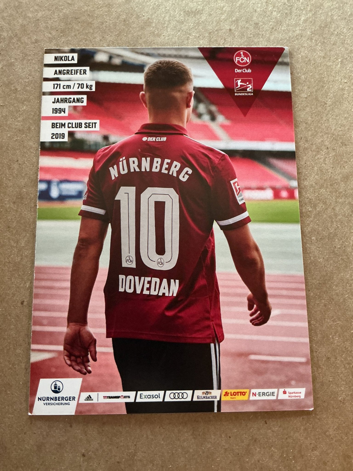 Nikola Dovedan, Austria 🇦🇹 1.FC Nürnberg 2021/22 hand signed - Autographs-World