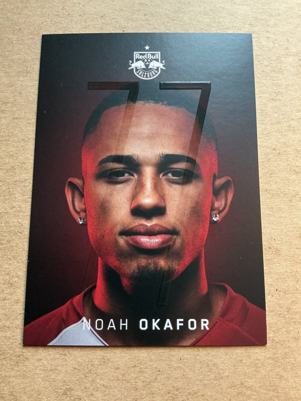 Noah Okafor, Switzerland 🇨🇠Red Bull Salzburg 2020/21 hand signed - Autographs-World