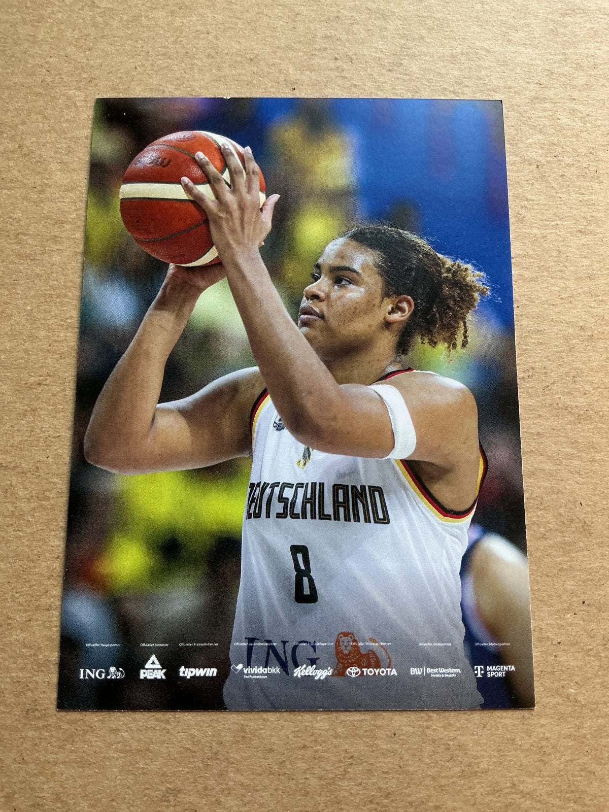 Nyara Sabally, Germany 🇩🇪 Basketball Summer Olympics 2024 hand signed - Autographs-World