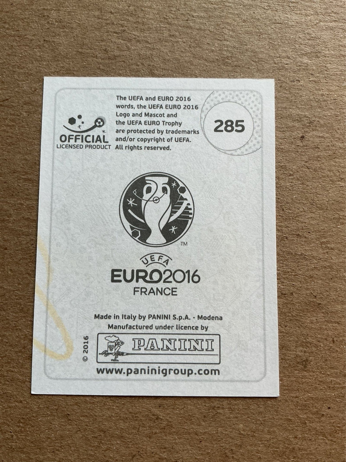 Oleh Gusev, Ukraine 🇺🇦 UEFA Euro 2016 Panini hand signed - Autographs-World