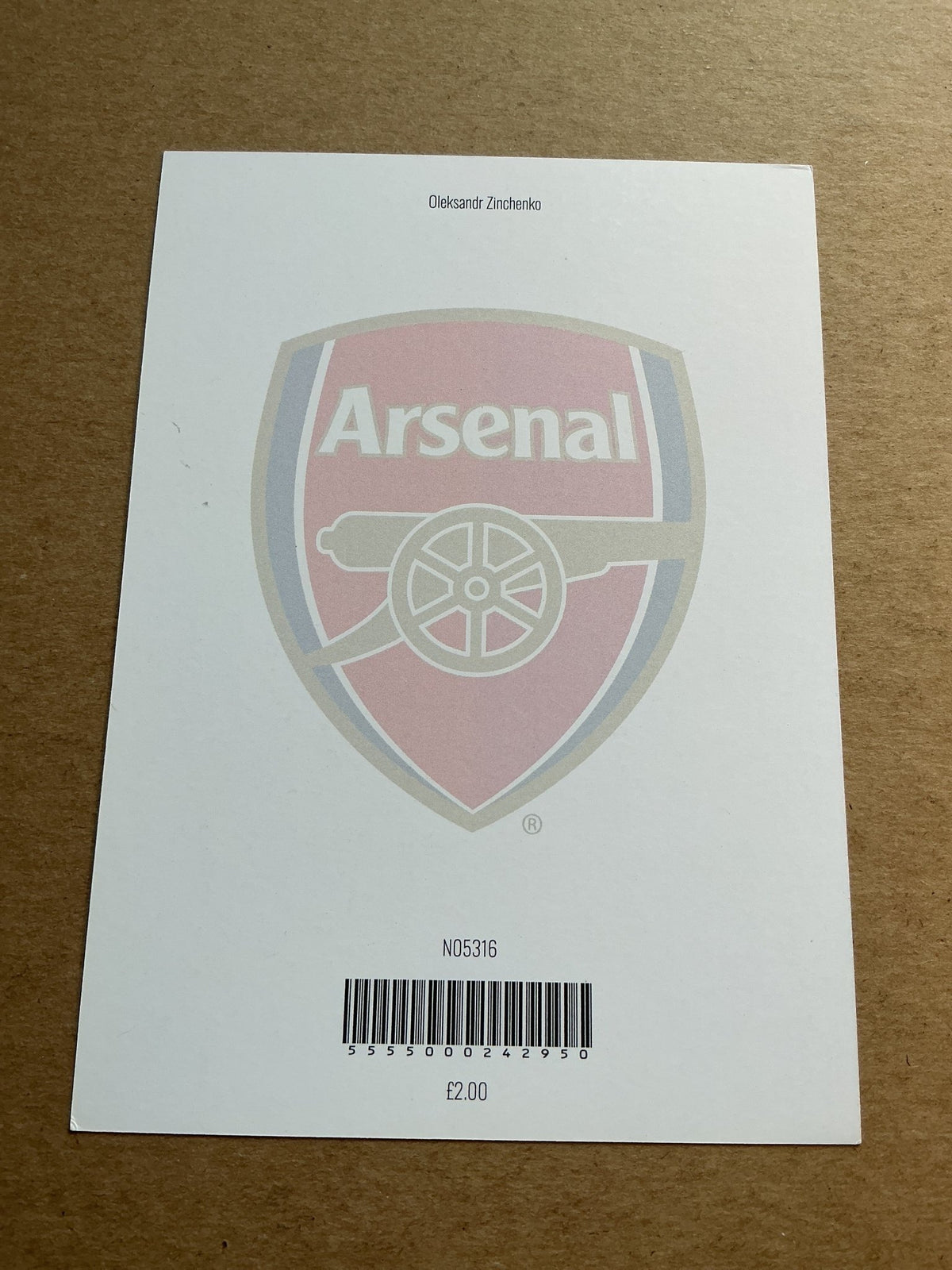 Oleksandr Zinchenko, Ukraine ๐บ๐ฆ Arsenal FC 2022/23 hand signed - Autographs-World
