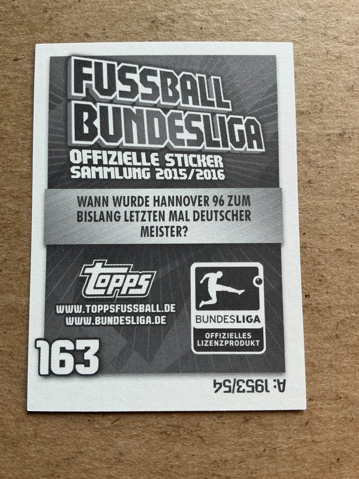 Oliver Sorg, Germany 🇩🇪 Hannover 96 2015/16 Topps hand signed - Autographs-World