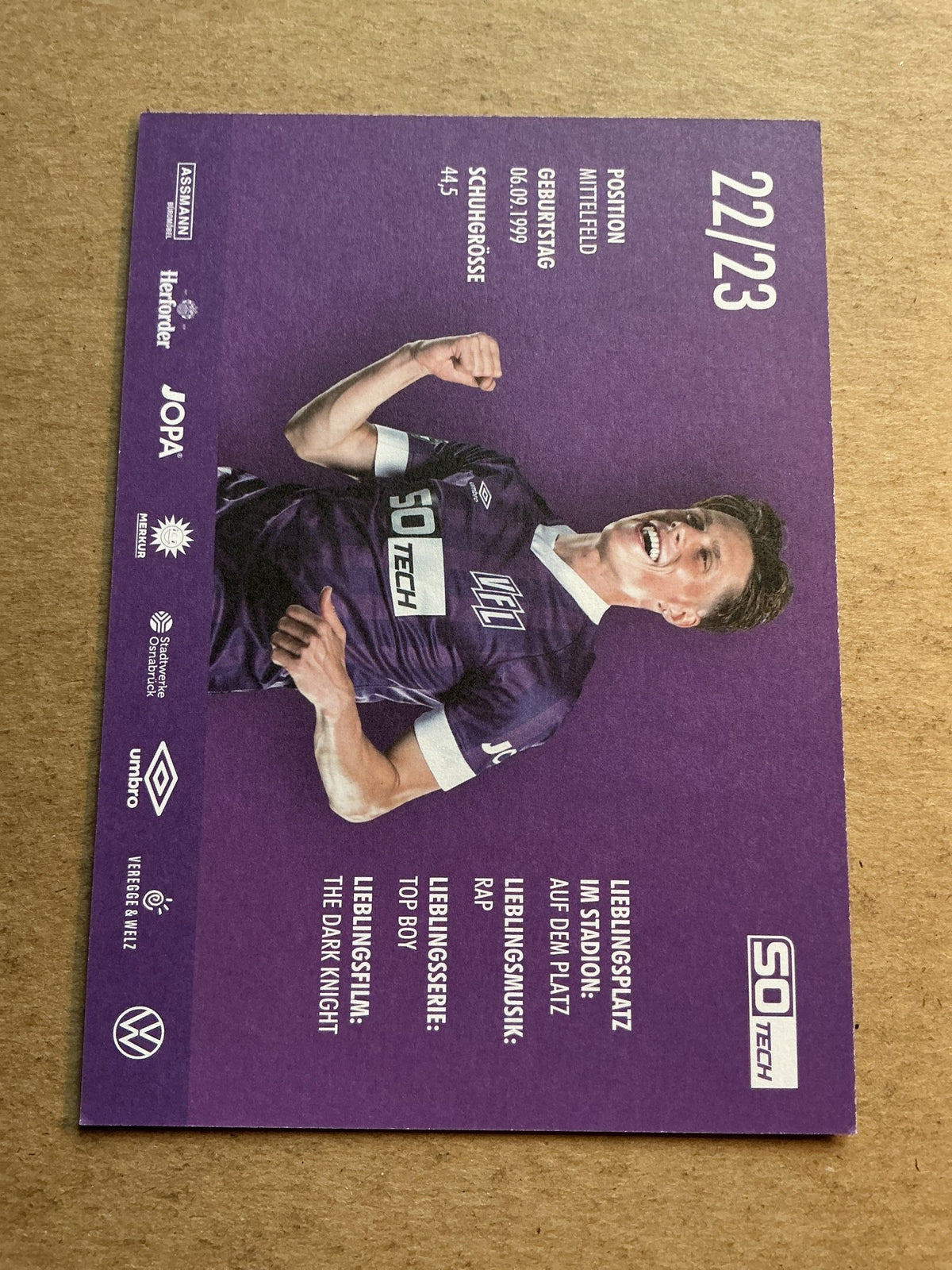 Oliver Wähling, Germany 🇩🇪 VfL Osnabrück 2022/23 hand signed - Autographs-World