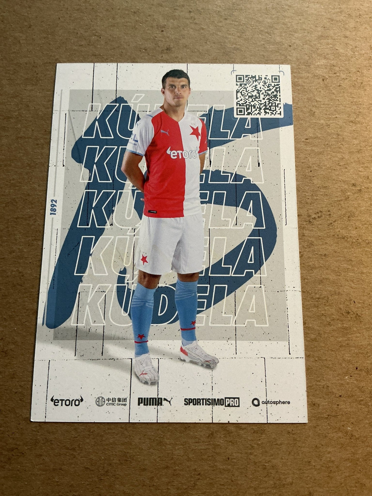 Ondřej Kúdela, Czech Republic 🇨🇿 SK Slavia Prague 2021/22 hand signed - Autographs-World