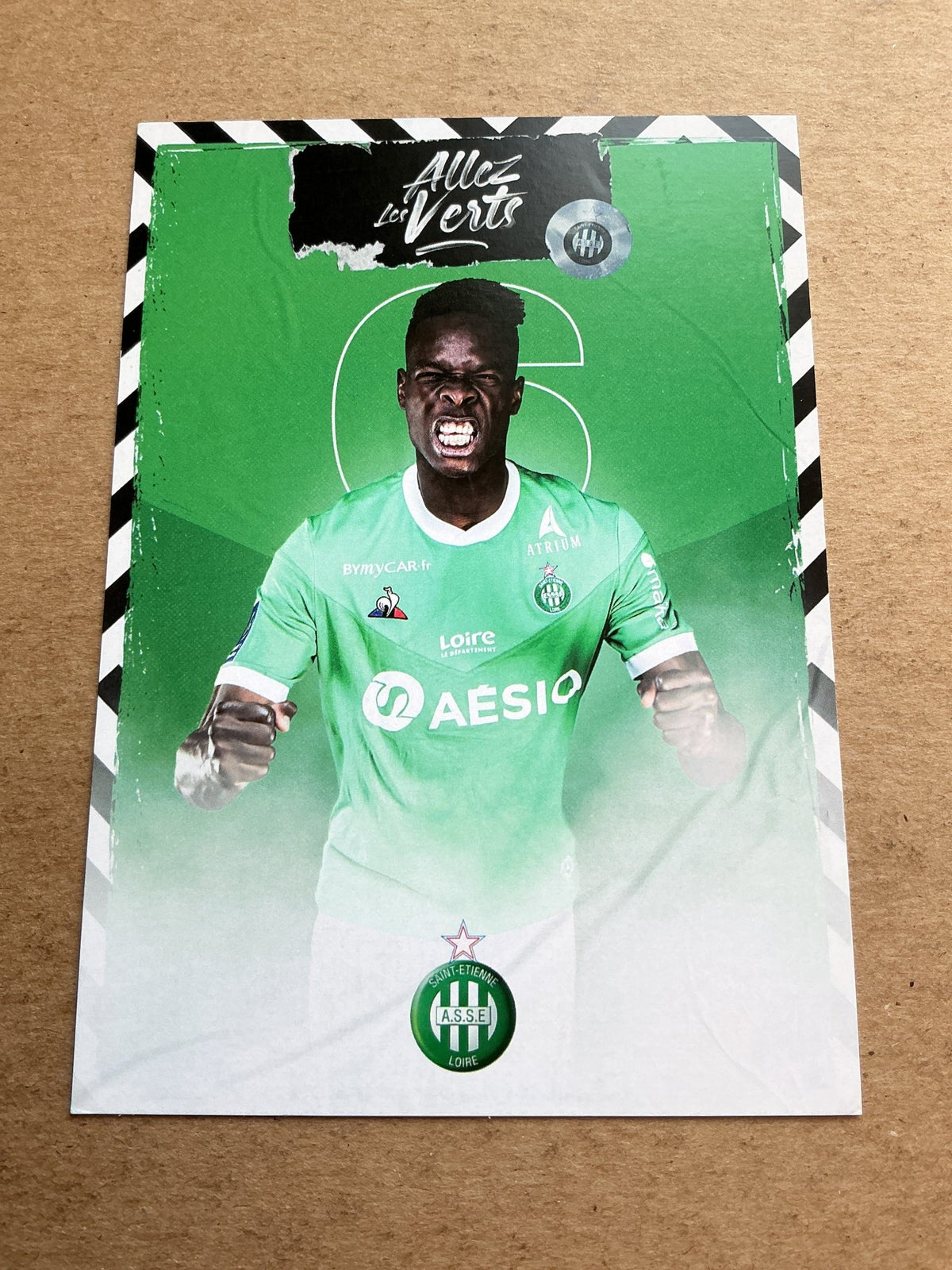 Pape Abou Cissé, Senegal 🇸🇳 AS Saint-Étienne 2020/21 hand signed - Autographs-World
