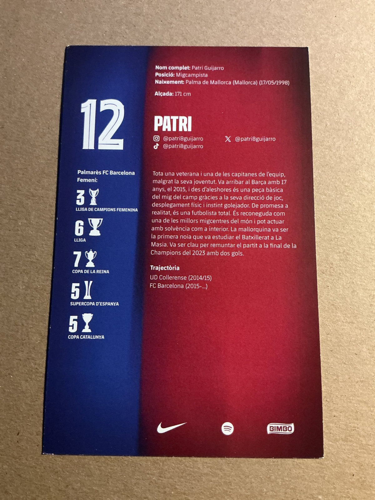 Patricia Guijarro, Spain 🇪🇸 FC Barcelona Femení 2025/26 unsigned - Autographs-World