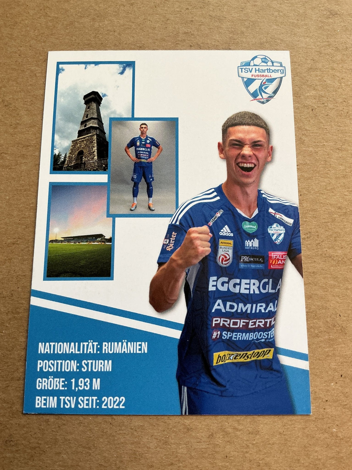 Patrick Gante, Romania 🇷🇴 TSV Hartberg 2022/23 hand signed - Autographs-World