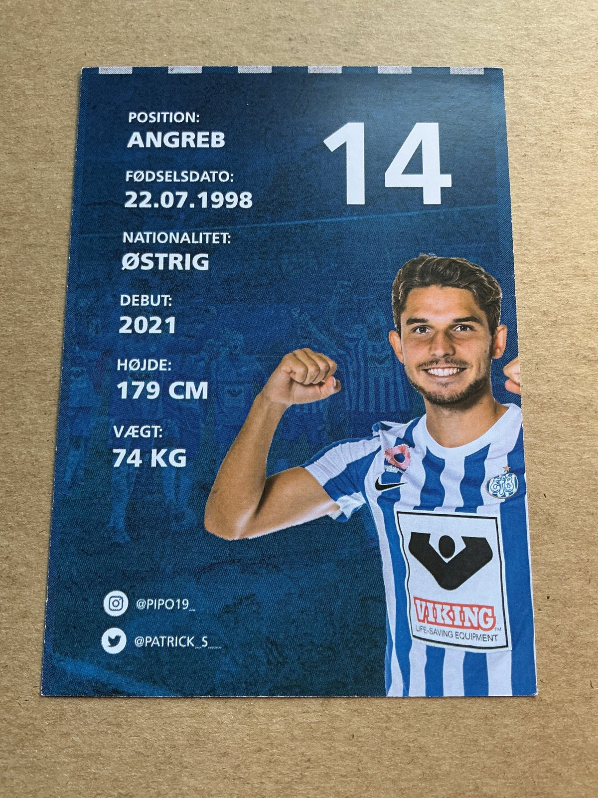 Patrick Schmidt, Austria 🇦🇹 Esbjerg fB 2021/22 hand signed - Autographs-World