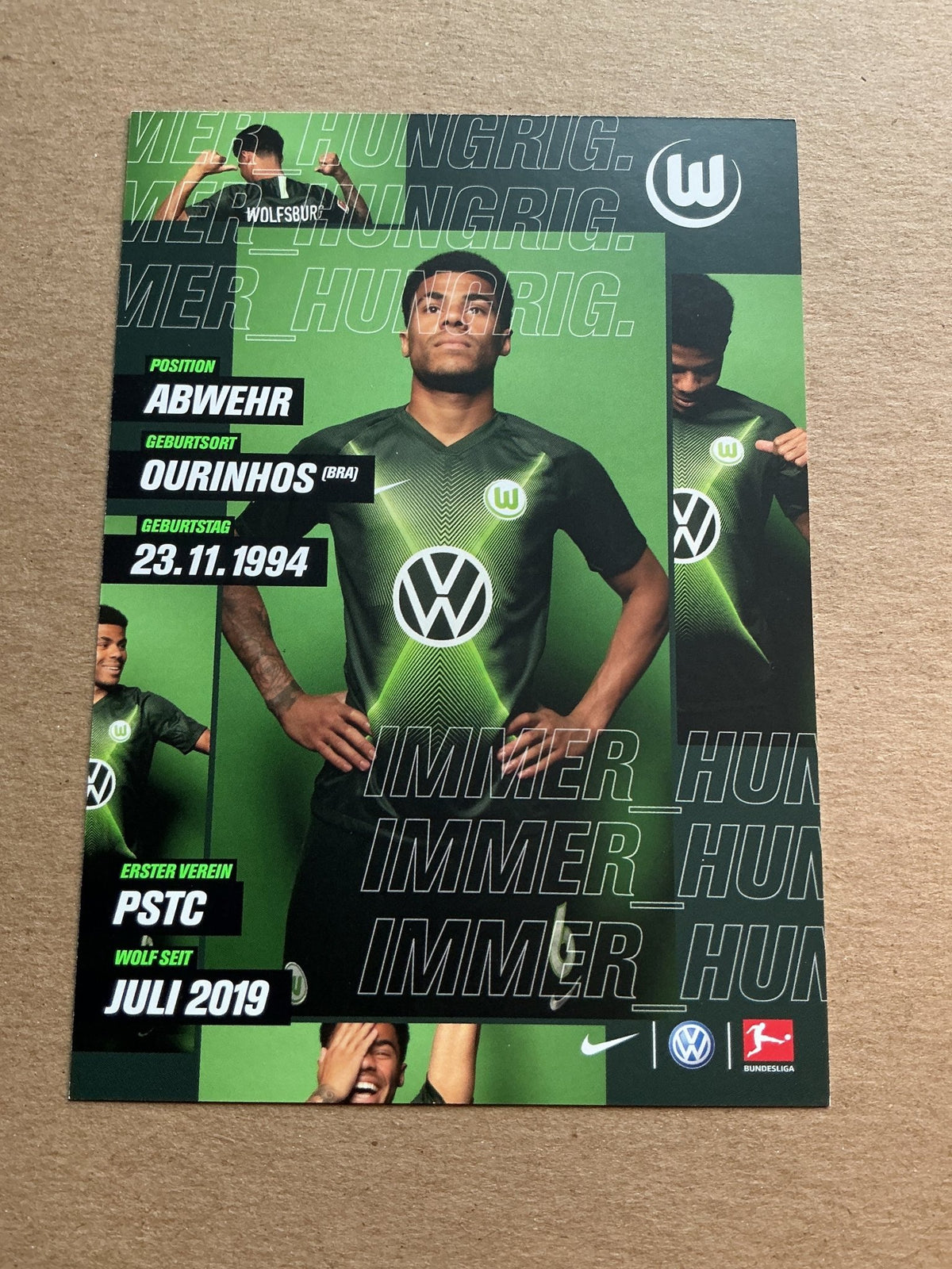 Paulo Otavio, Brazil 🇧🇷 VfL Wolfsburg 2019/20 hand signed - Autographs-World