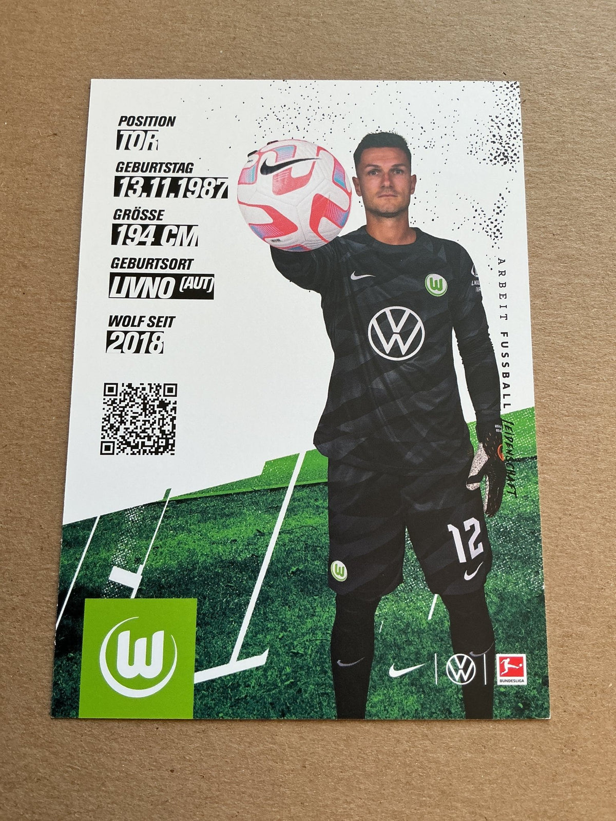 Pavao Pervan, Austria 🇦🇹 VfL Wolfsburg 2023/24 hand signed - Autographs-World