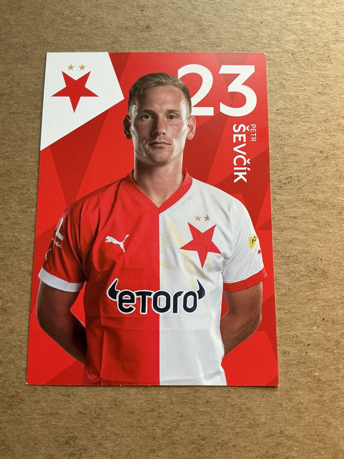 Petr Ševčík, Czech Republic 🇨🇿 SK Slavia Prague 2022/23 hand signed - Autographs-World
