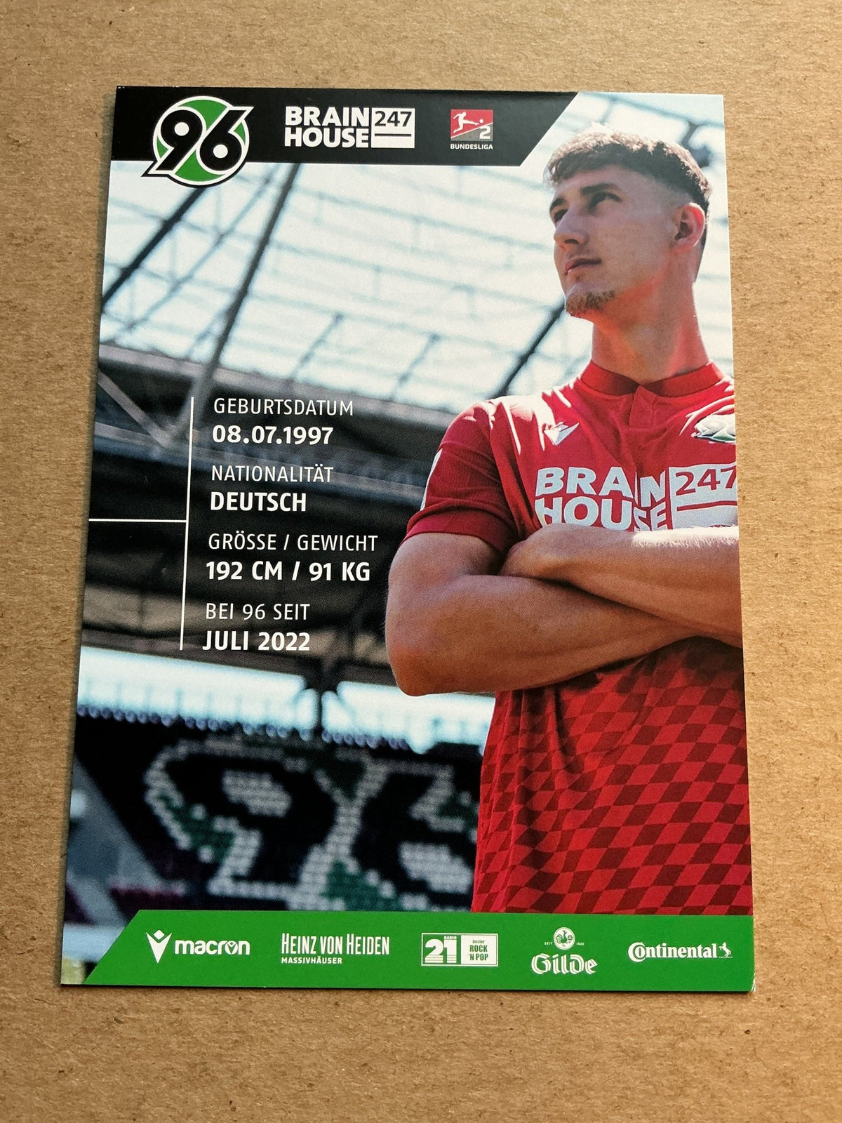 Phil Neumann, Germany 🇩🇪 Hannover 96 2022/23 hand signed - Autographs-World