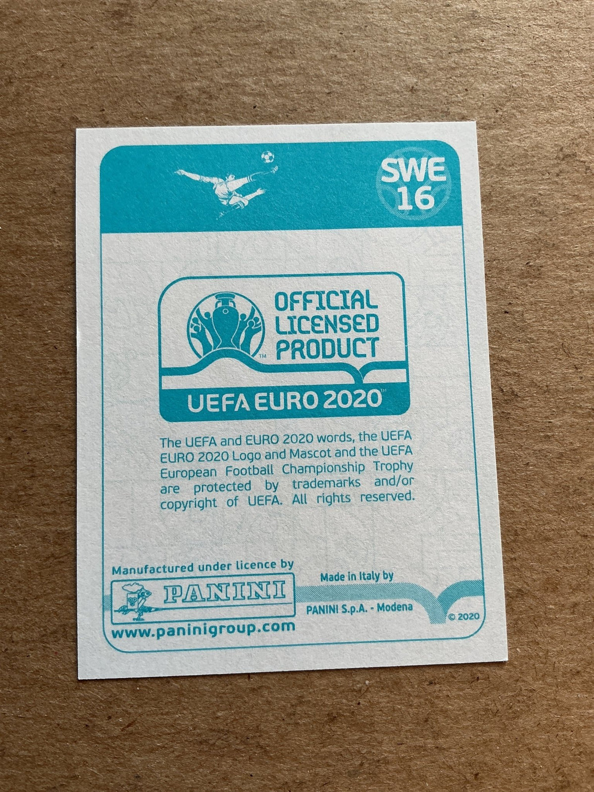 Pierre Bengtsson, Sweden 🇸🇪 UEFA Euro 2020 Panini hand signed - Autographs-World
