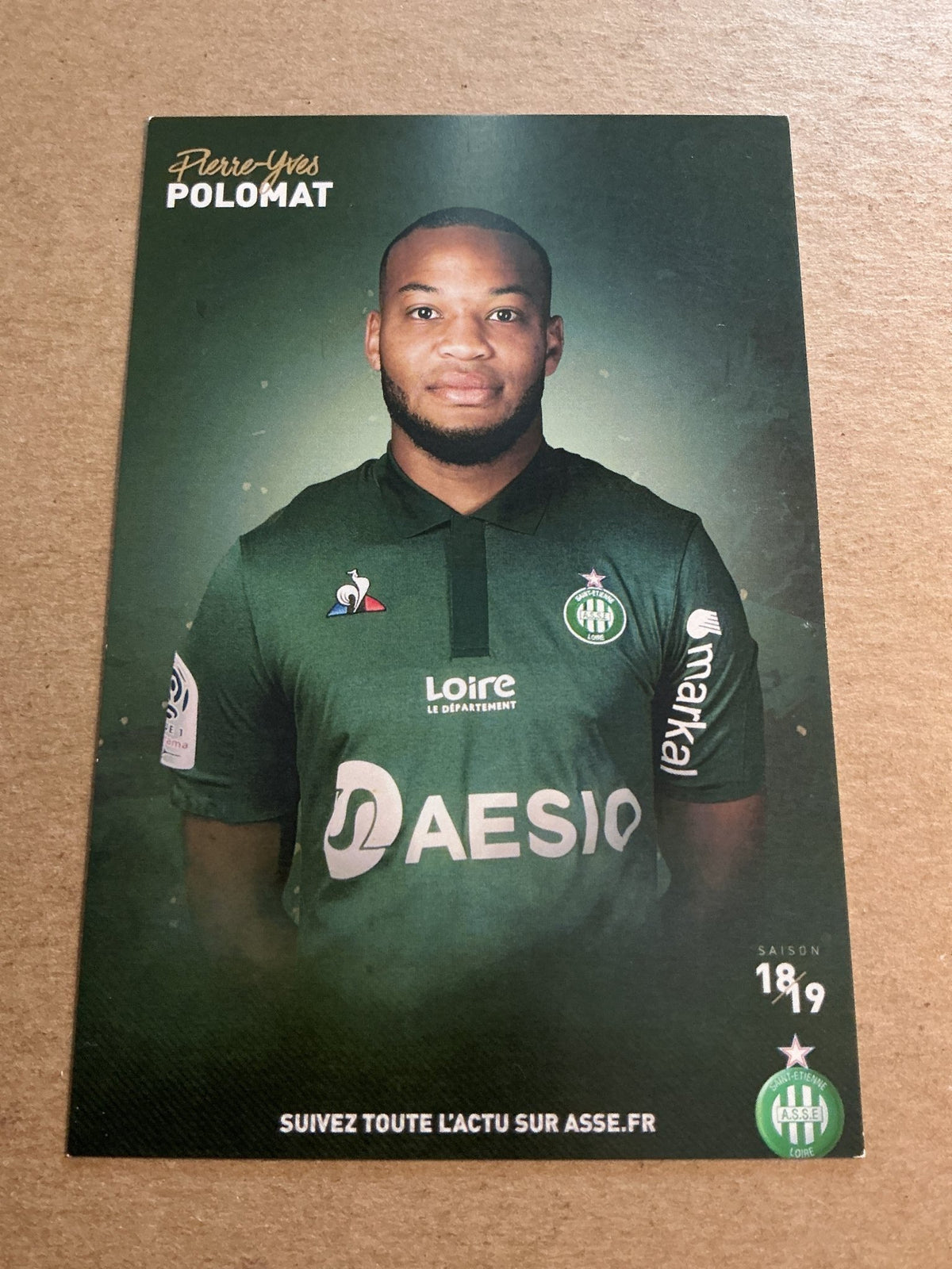Pierre-Yves Polomat, France 🇫🇷 AS Saint-Etienne 2018/19 hand signed - Autographs-World