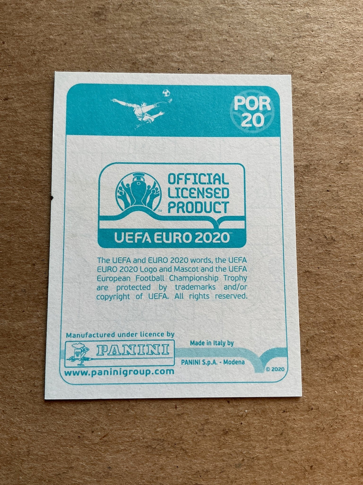 Pizzi, Portugal 🇵🇹 UEFA Euro 2020 Panini hand signed - Autographs-World
