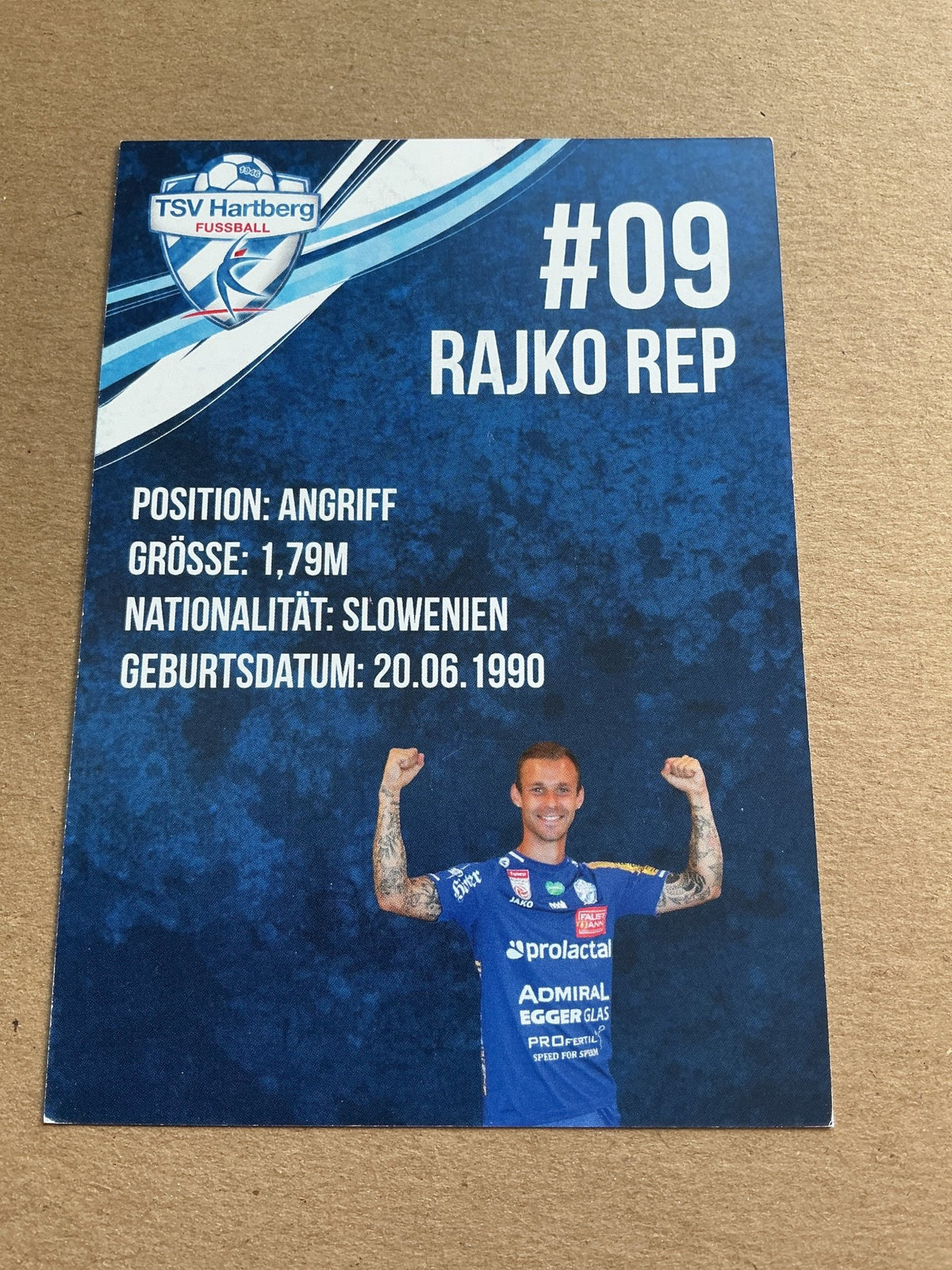 Rajko Rep, Slovenia 🇸🇮 TSV Hartberg 2020/21 hand signed - Autographs-World