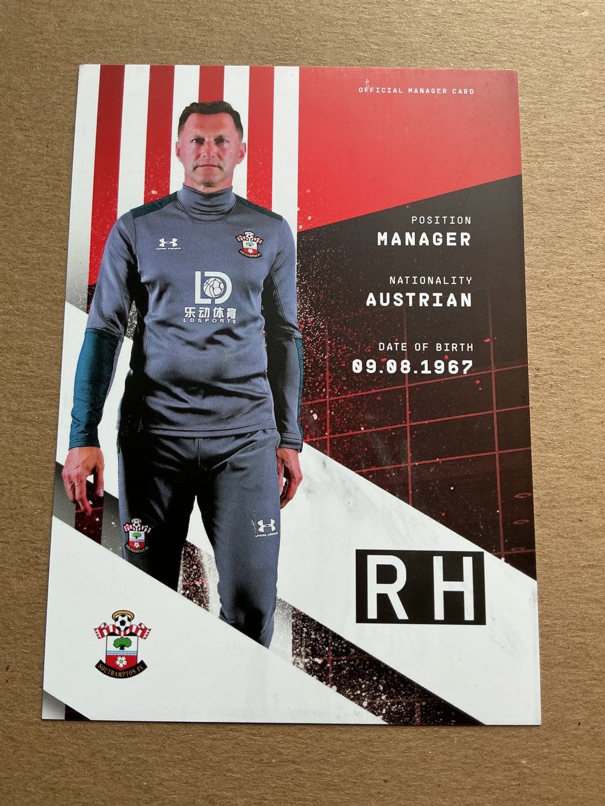 Ralph Hasenhüttl, Austria 🇦🇹 Southampton FC 2019/20 hand signed - Autographs-World