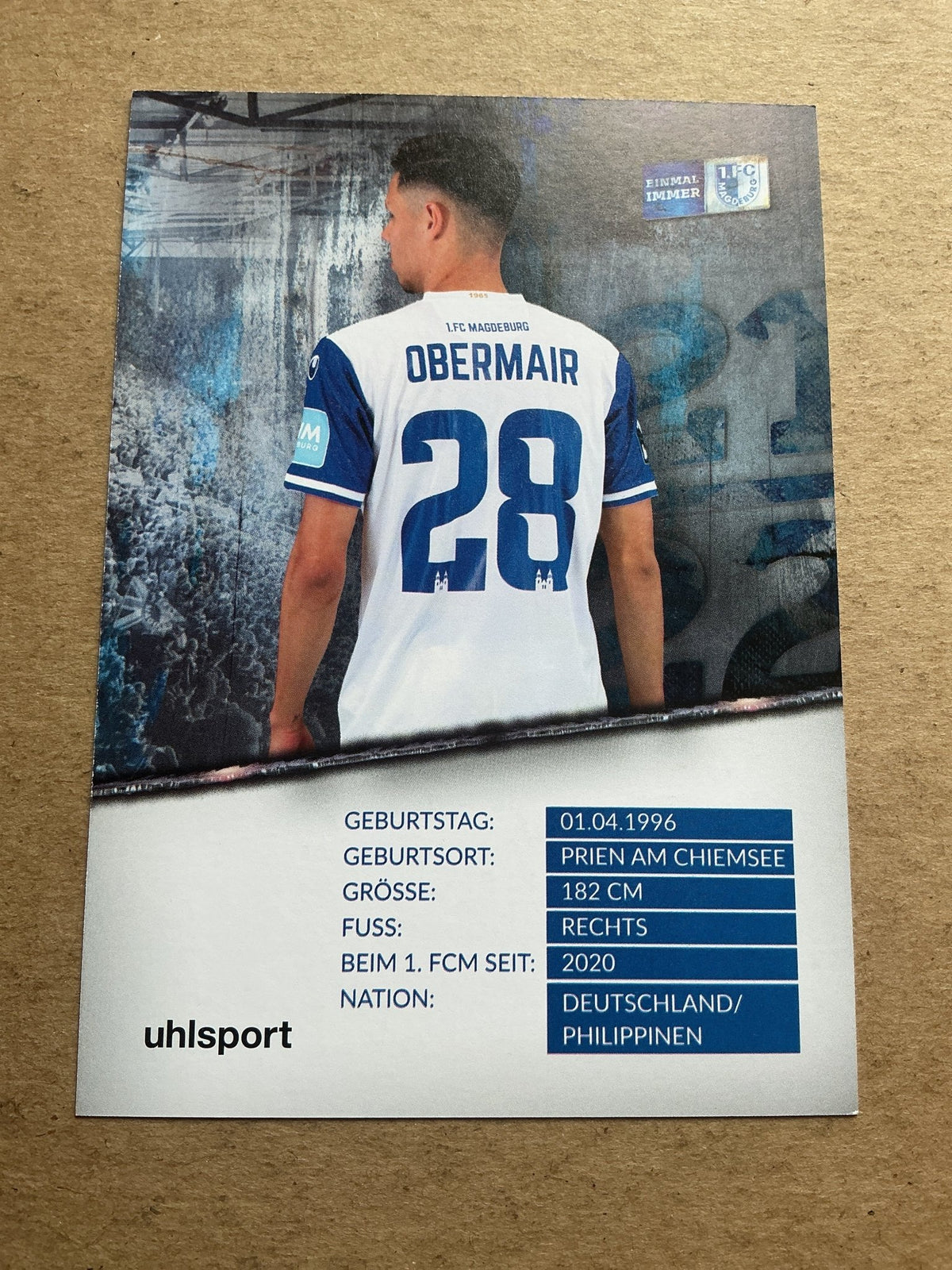 Raphael Obermair, Germany 🇩🇪 1.FC Magdeburg 2021/22 hand signed - Autographs-World