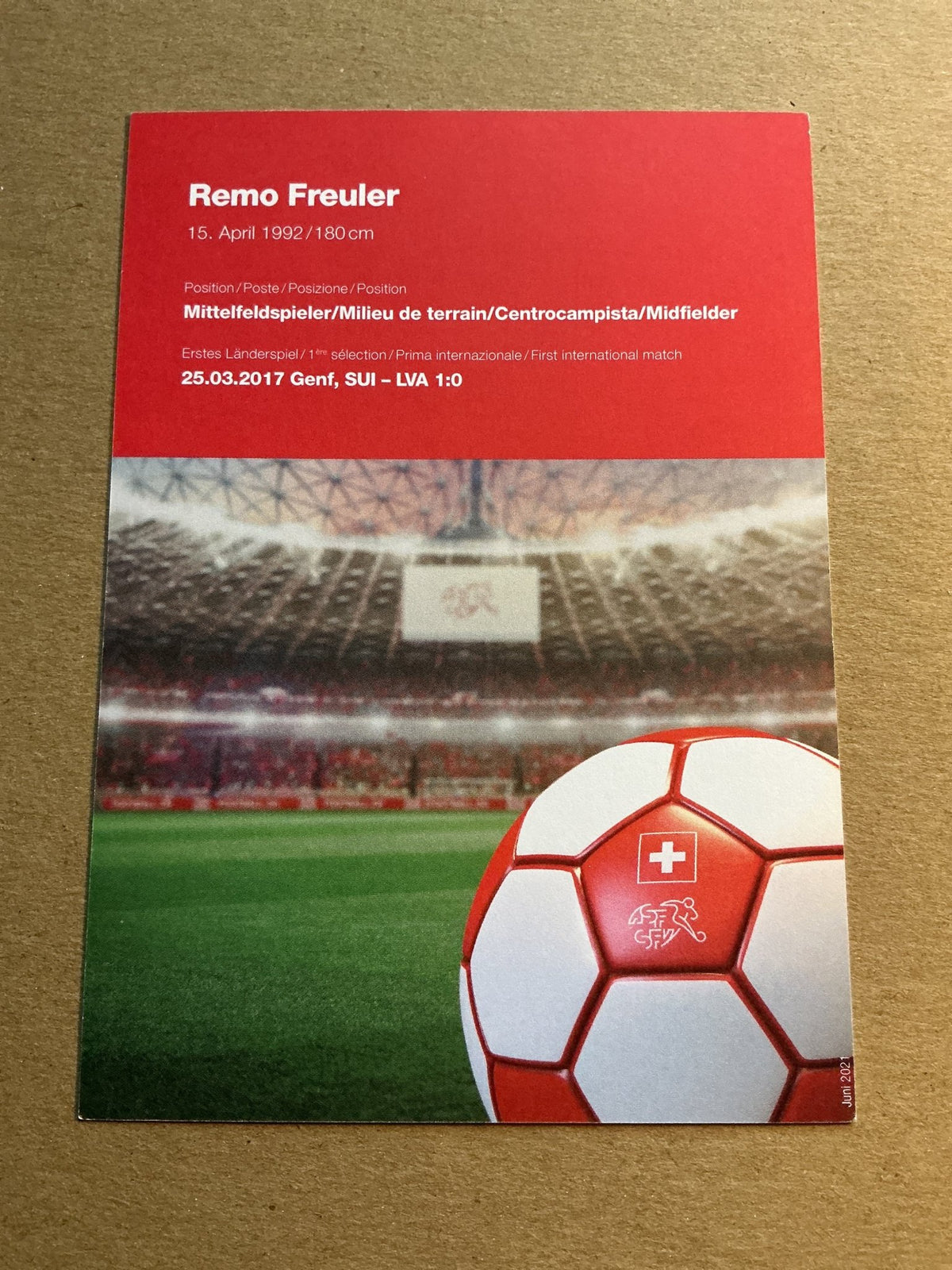 Remo Freuler, Switzerland π¨π 2021 hand signed - Autographs-World