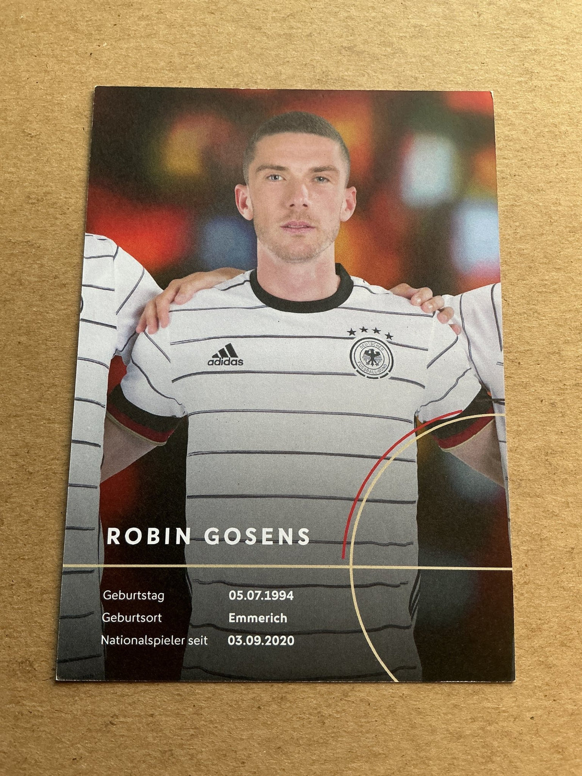 Robin Gosens, Germany π©πͺ UEFA Euro Cup 2020 hand signed - Autographs-World