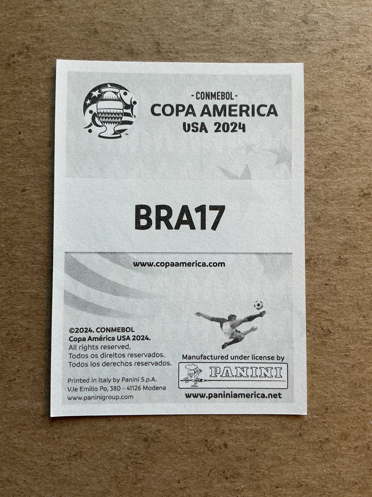 Rodrygo, Brazil 🇧🇷 Copa America 2024 Panini hand signed - Autographs-World