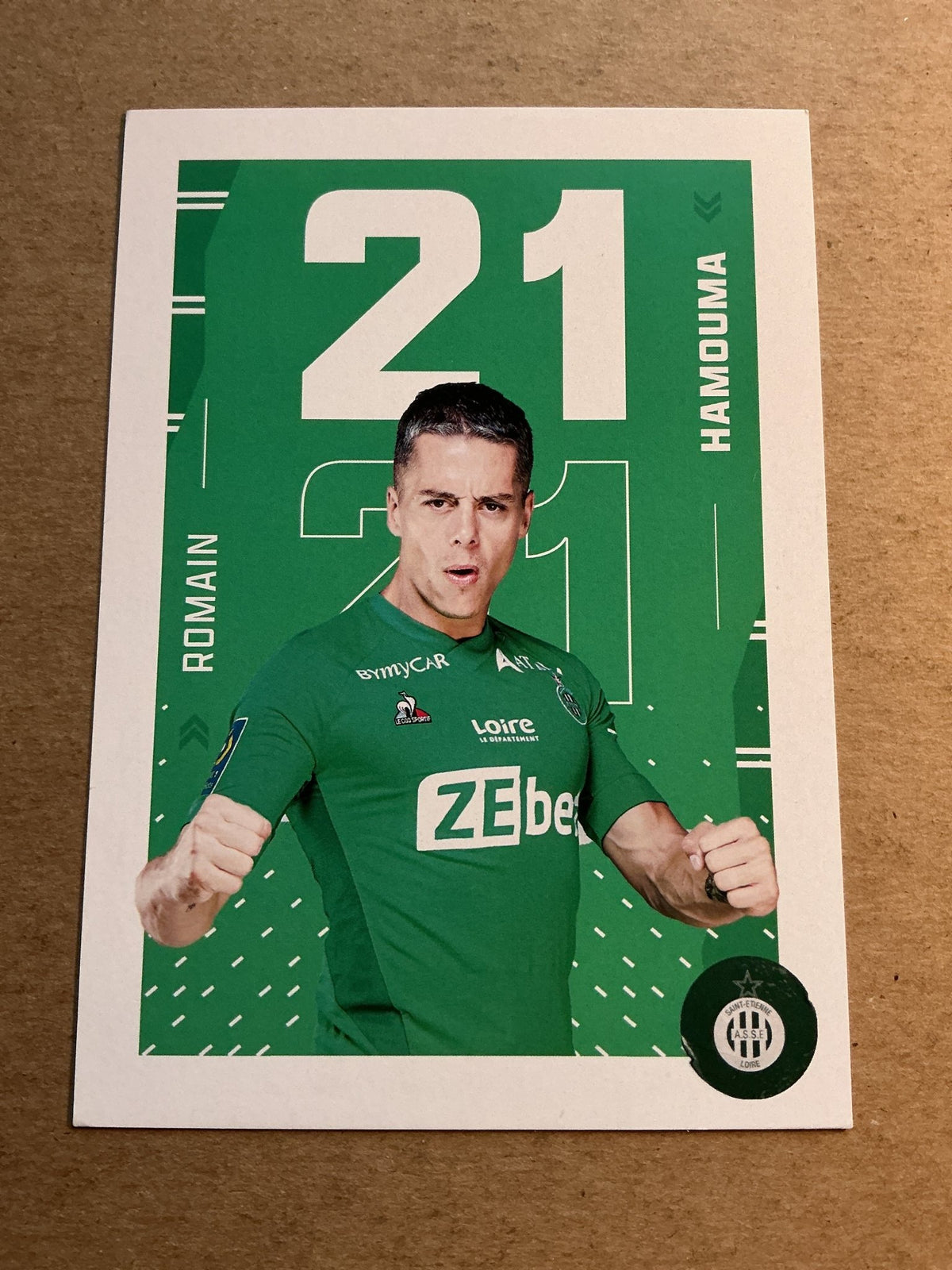 Romain Hamouma, France 🇫🇷 AS Saint-Étienne 2021/22 hand signed - Autographs-World