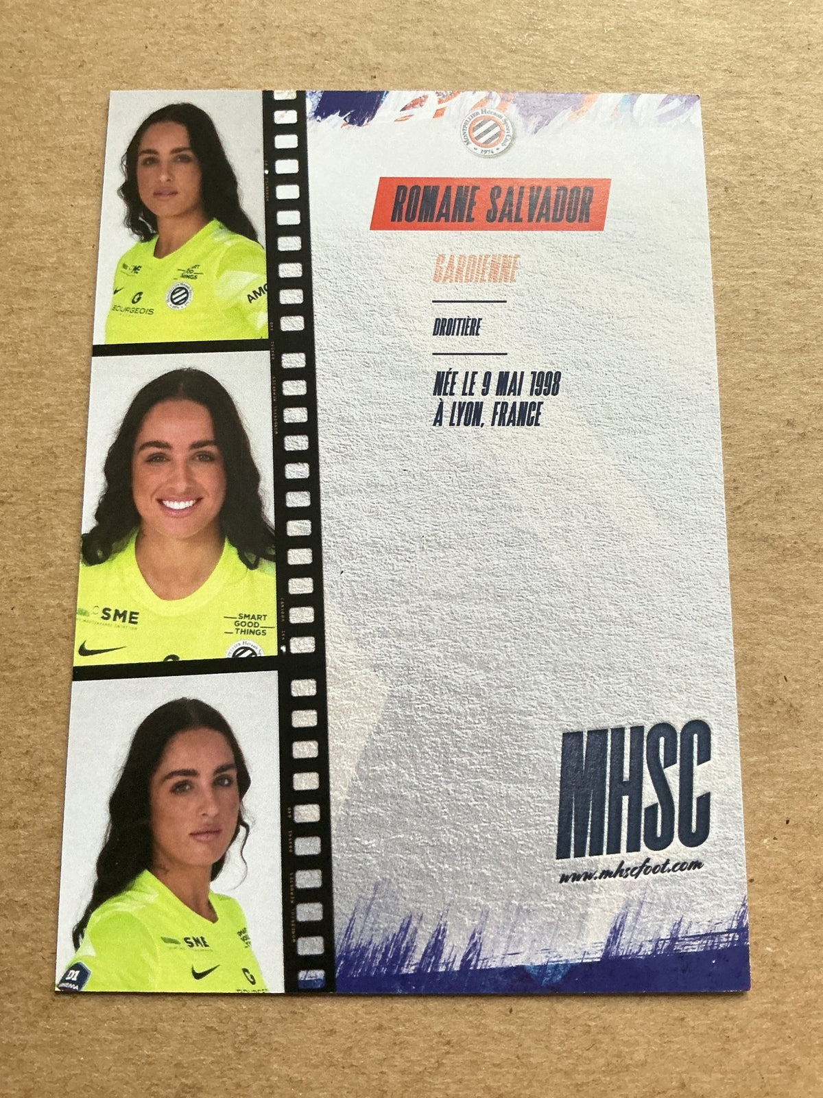 Romane Salvador, France 🇫🇷 Montpellier HSC 2022/23 hand signed - Autographs-World