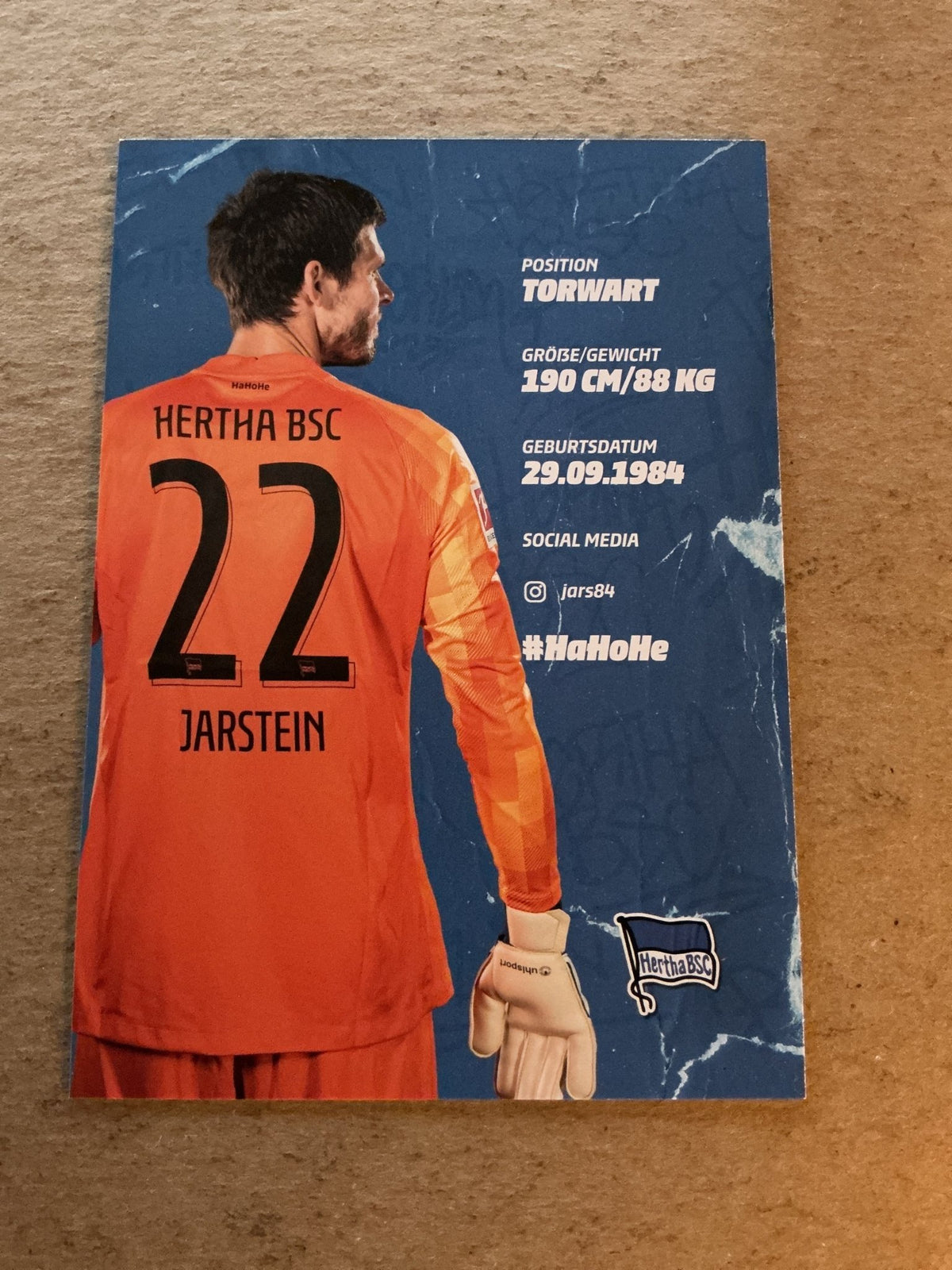 Rune Jarstein, Norway 🇳🇴 Hertha BSC Berlin 2021/22 hand signed - Autographs-World