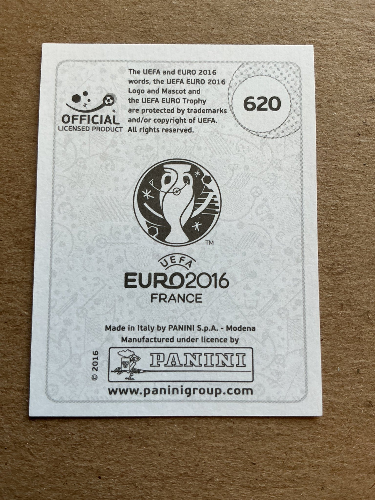 Rúrik Gislason, Iceland 🇮🇸 UEFA Euro 2016 Panini hand signed - Autographs-World