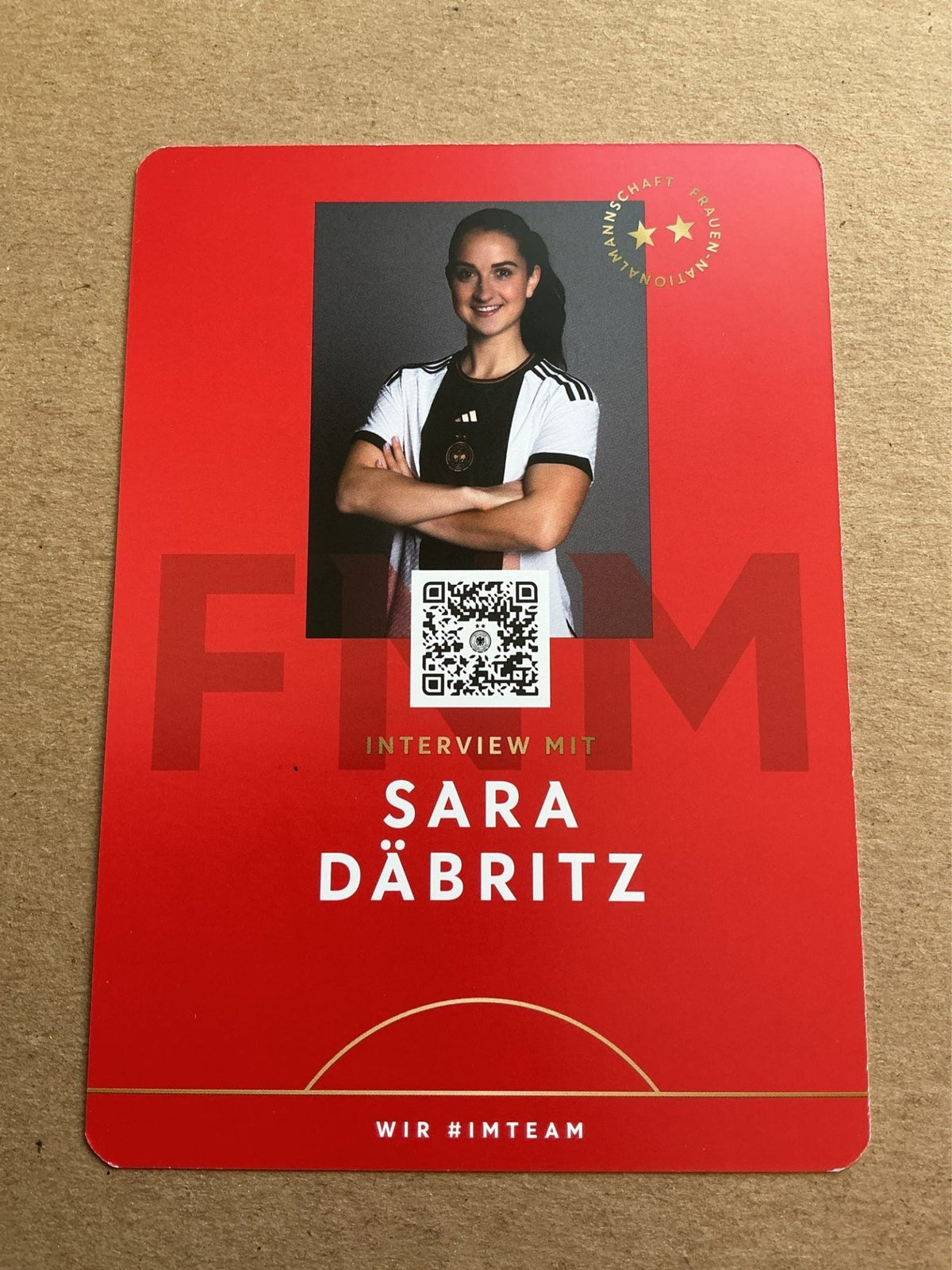Sara Däbritz, Germany 🇩🇪 FIFA World Cup 2023 hand signed - Autographs-World