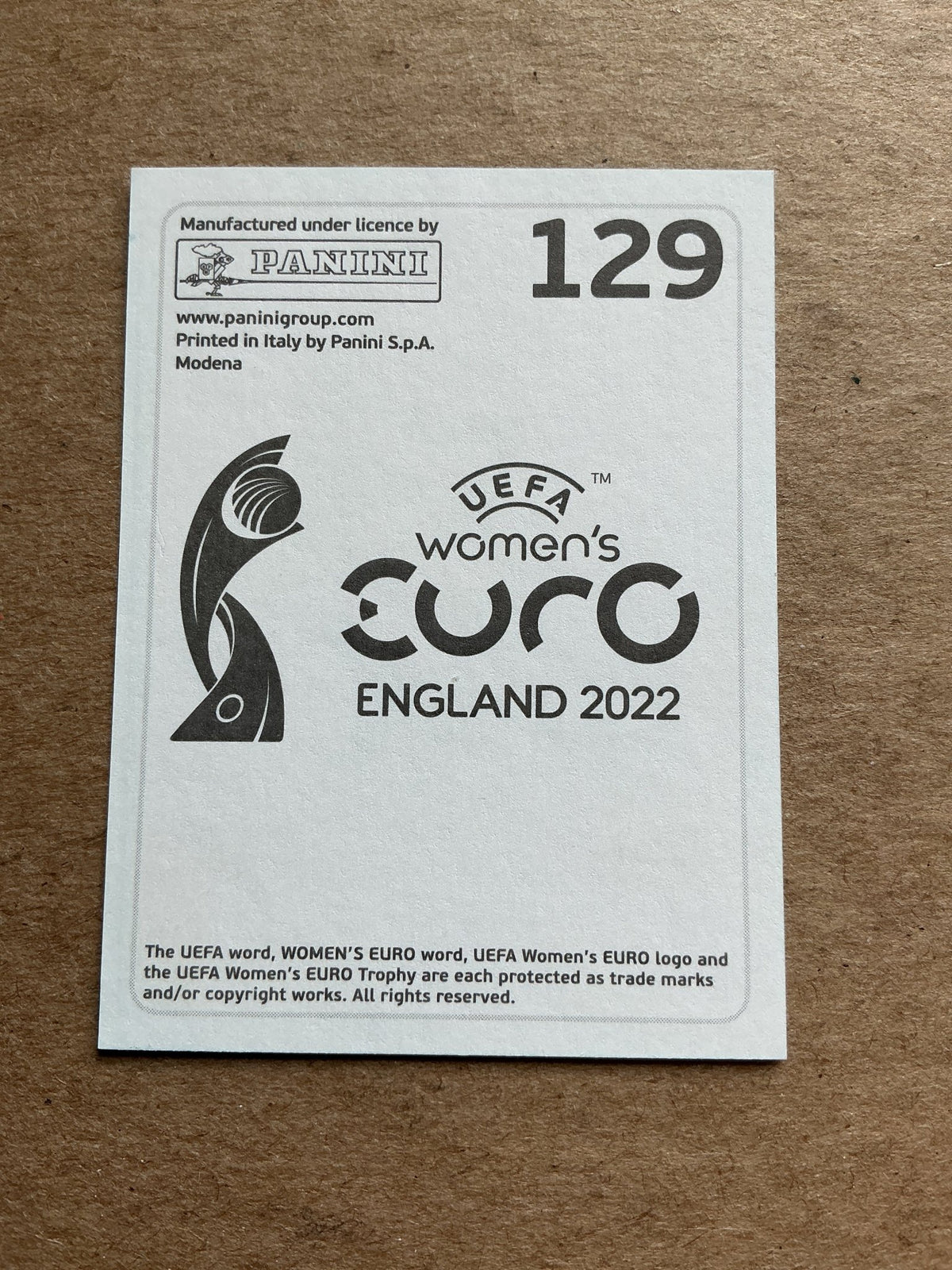 Sara Däbritz, Germany 🇩🇪 UEFA Women’s Euro Cup 2022 Panini hand signed - Autographs-World