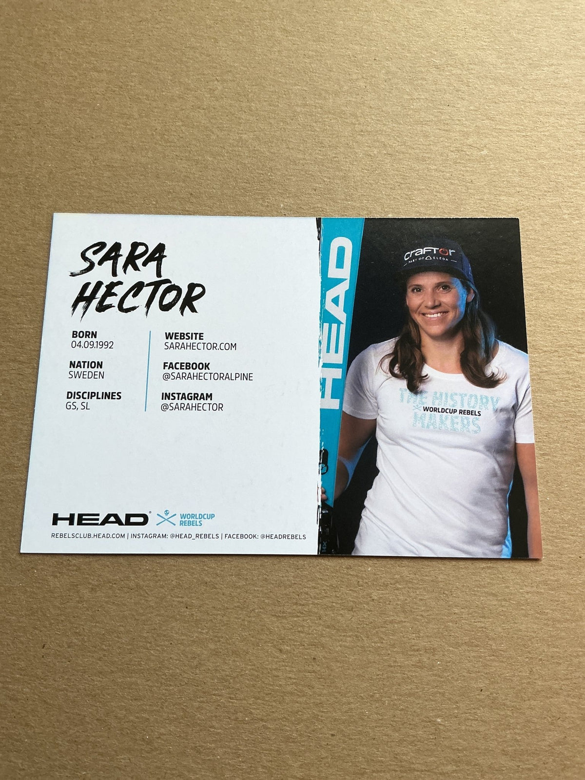 Sara Hector, Sweden πΈπͺ Alpine Winter Sports 2024/25 hand signed - Autographs-World