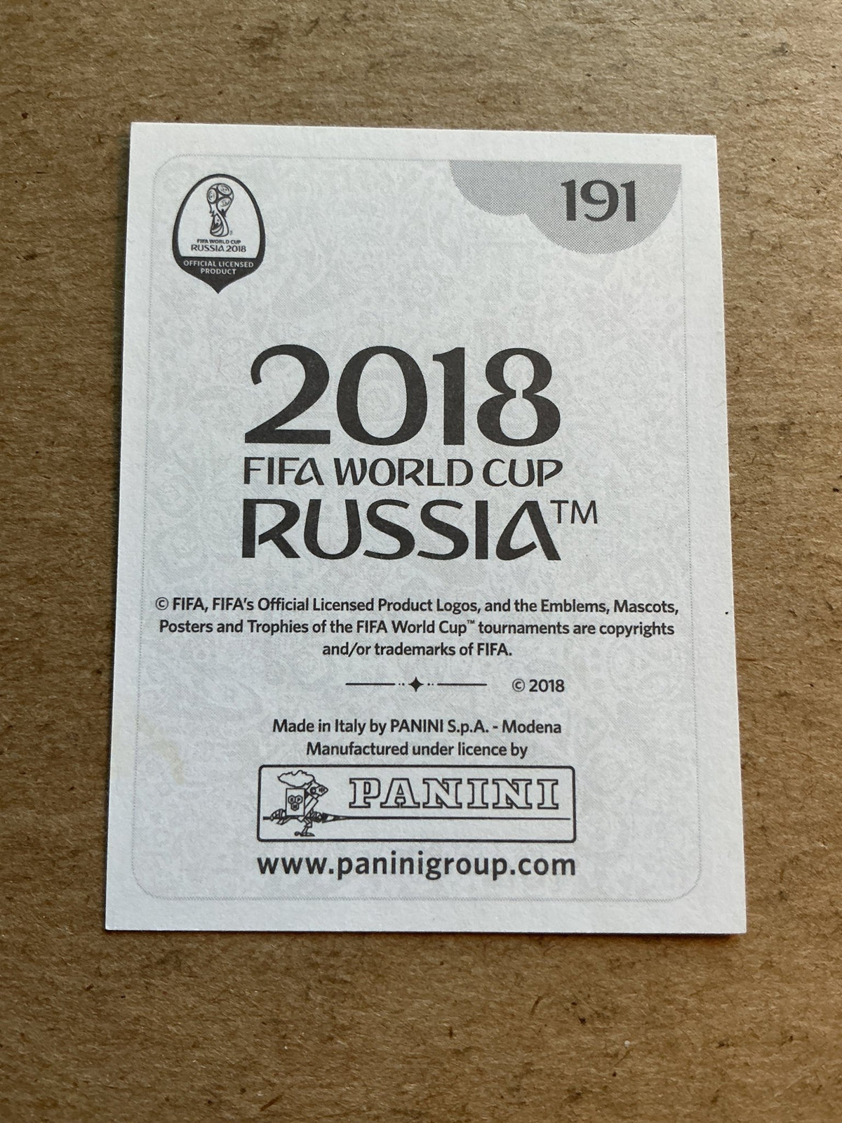 Sardar Azmoun, Iran 🇮🇷 FIFA World Cup 2018 Panini hand signed - Autographs-World