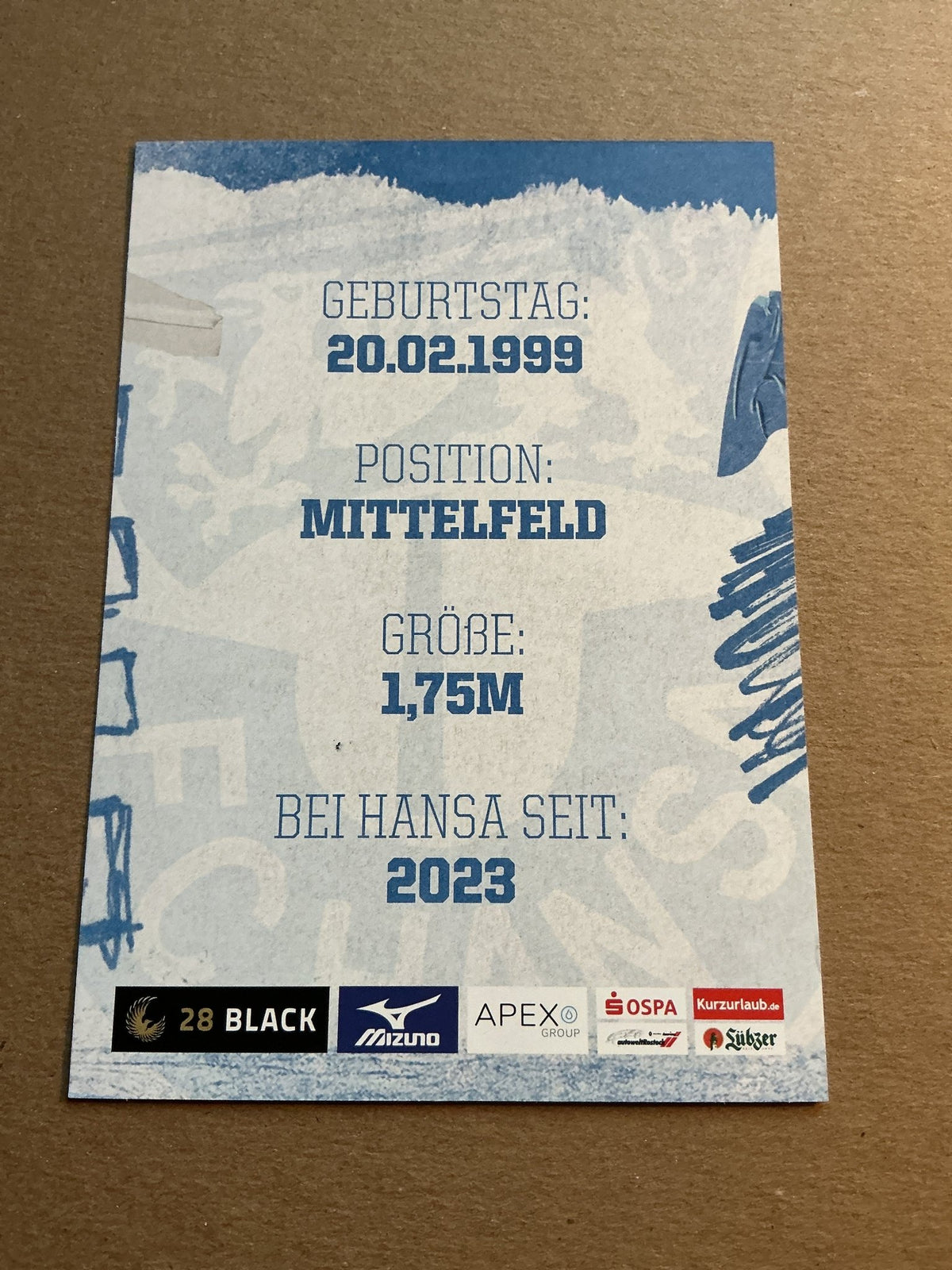 Sarpreet Singh, New Zealand 🇳🇿 Hansa Rostock 2023/24 hand signed - Autographs-World
