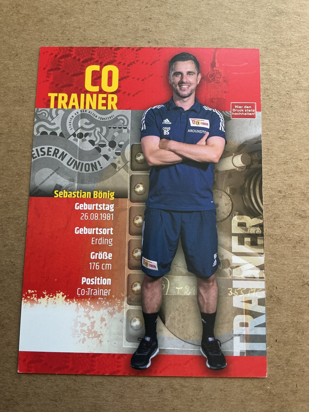 Sebastian Bönig, Germany 🇩🇪 1.FC Union Berlin 2020/21 hand signed - Autographs-World