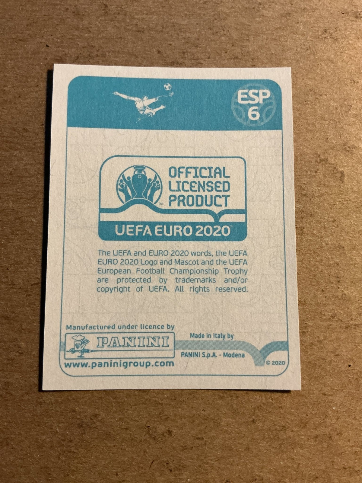 Sergio Ramos, Spain 🇪🇸 UEFA Euro 2020 Panini hand signed - Autographs-World