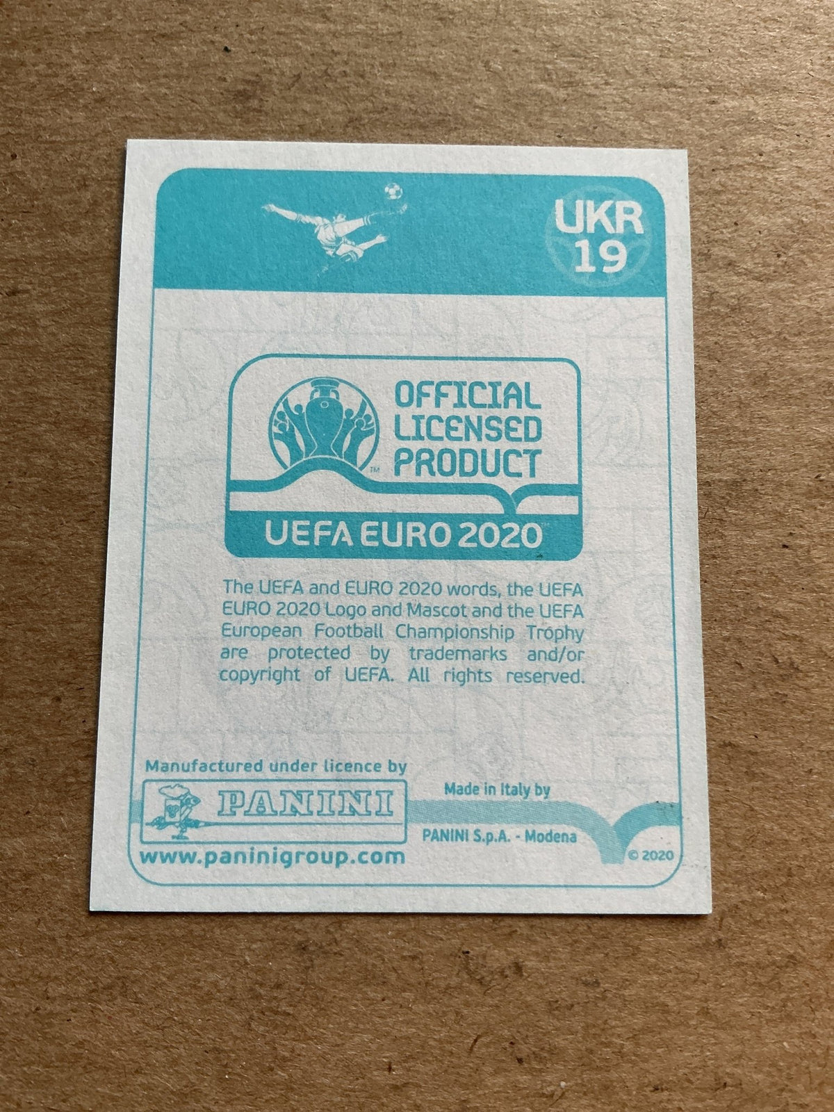 Serhiy Sydorchuk, Ukraine 🇺🇦 UEFA Euro 2020 Panini hand signed - Autographs-World