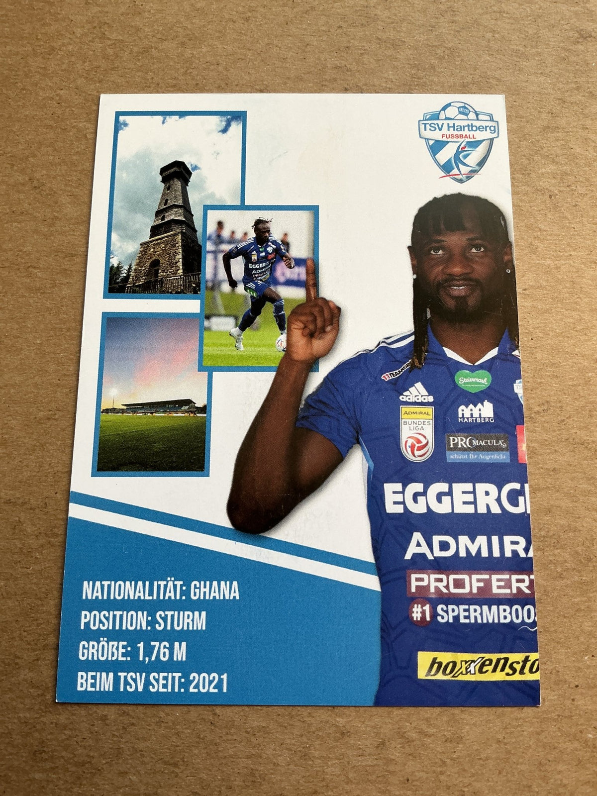 Seth Paintsil, Ghana 🇬🇠TSV Hartberg 2022/23 hand signed - Autographs-World