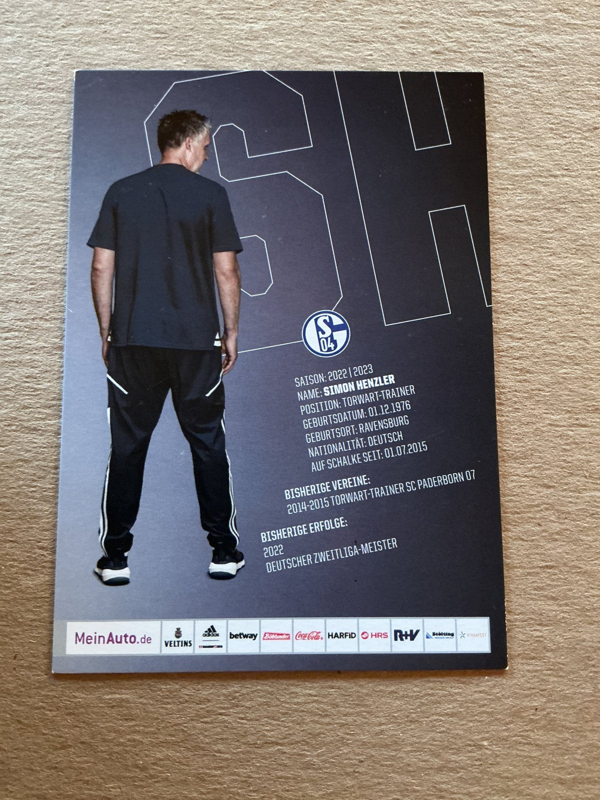Simon Henzler, Germany 🇩🇪 FC Schalke 04 2022/23 hand signed - Autographs-World