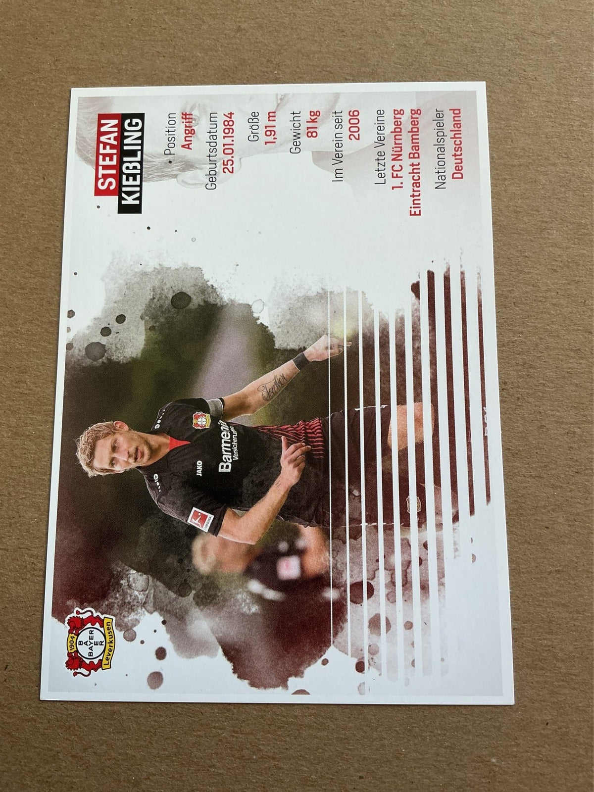 Stefan Kießling, Germany 🇩🇪 Bayer 04 Leverkusen 2017/18 hand signed - Autographs-World