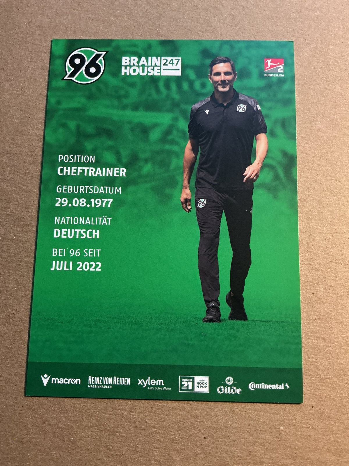 Stefan Leitl, Germany 🇩🇪 Hannover 96 2023/24 hand signed - Autographs-World