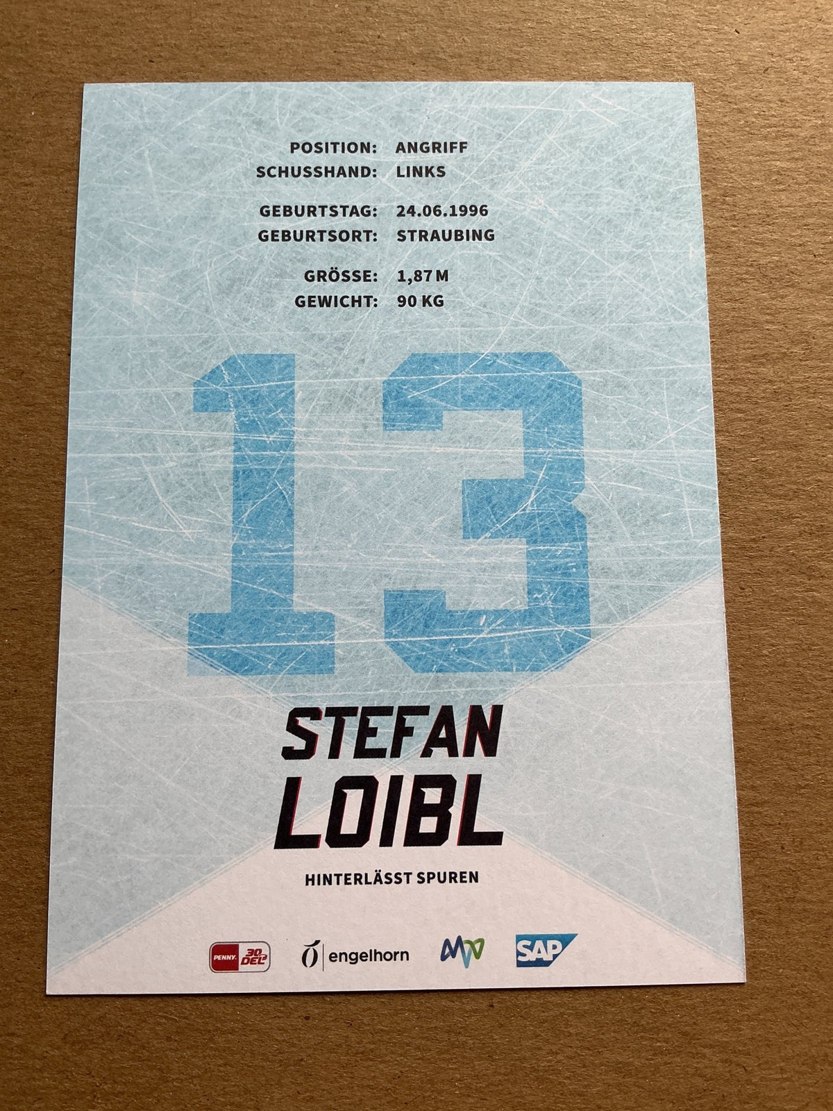 Stefan Loibl, Germany 🇩🇪 Adler Mannheim 2023/24 hand signed - Autographs-World