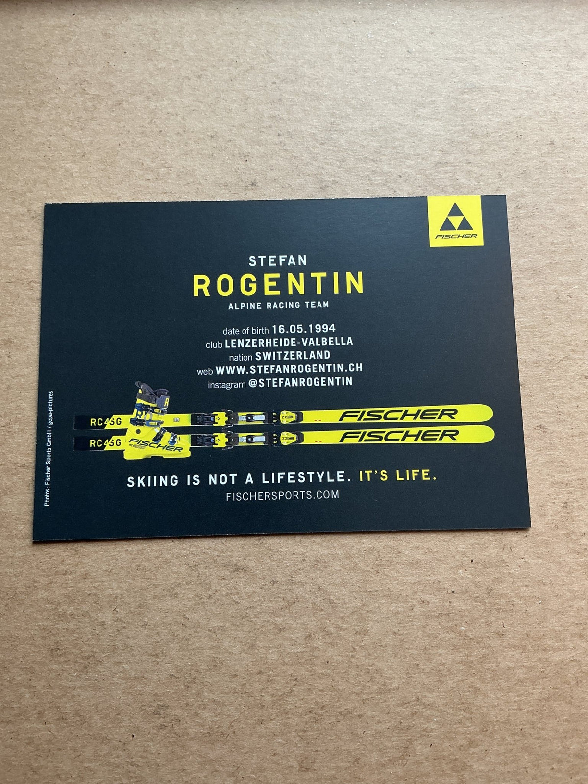 Stefan Rogentin, Switzerland 🇨ðŸ‡Alpine 2023/24 hand signed - Autographs-World